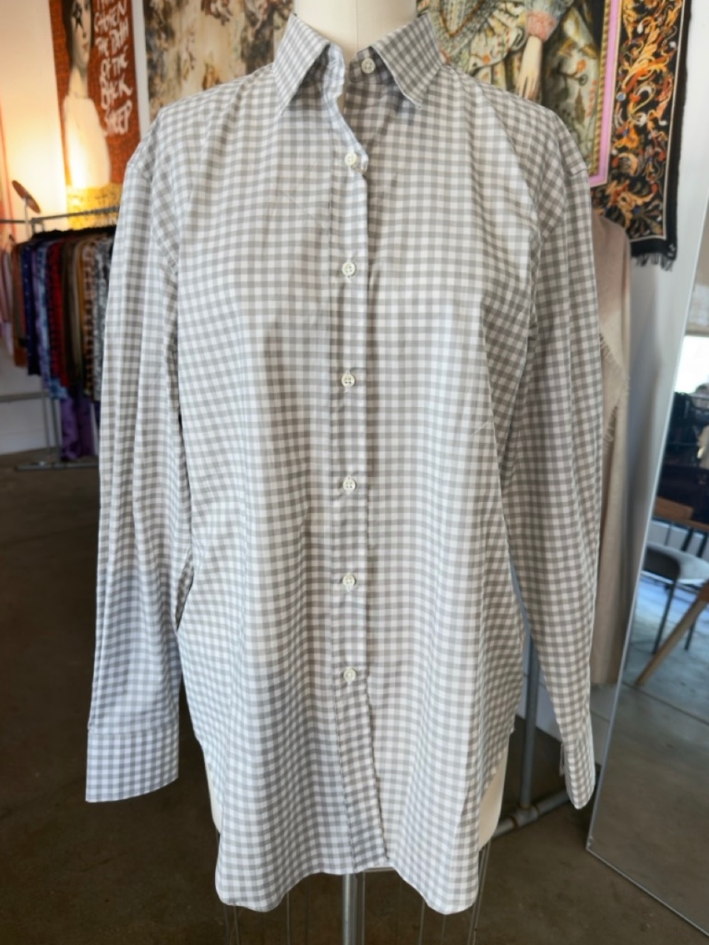 Emanuele Maffeis Art. Leone Mod. Judith Checkered Button Down Shirt